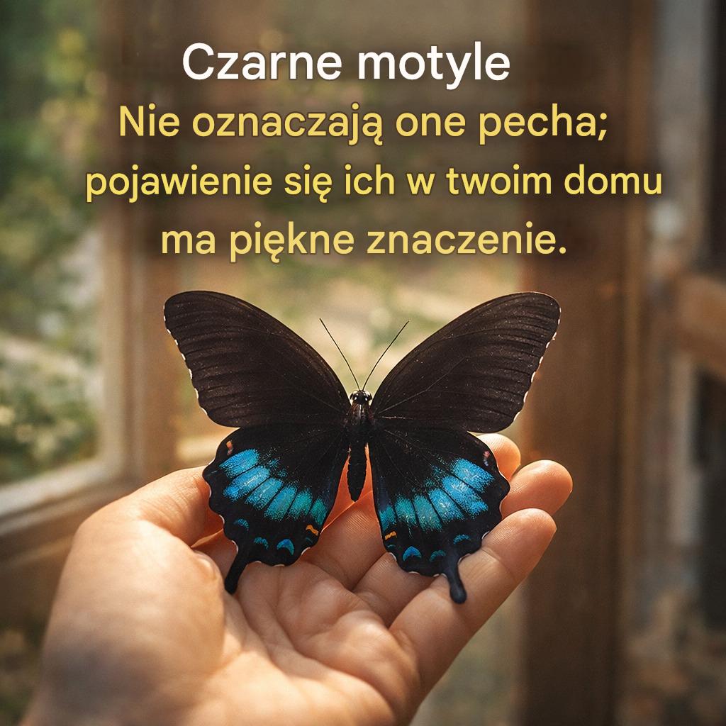 WCzarne motyle nie przynoszą pecha; ten, który pojawi się w twoim domu, ma piękne znaczenie.