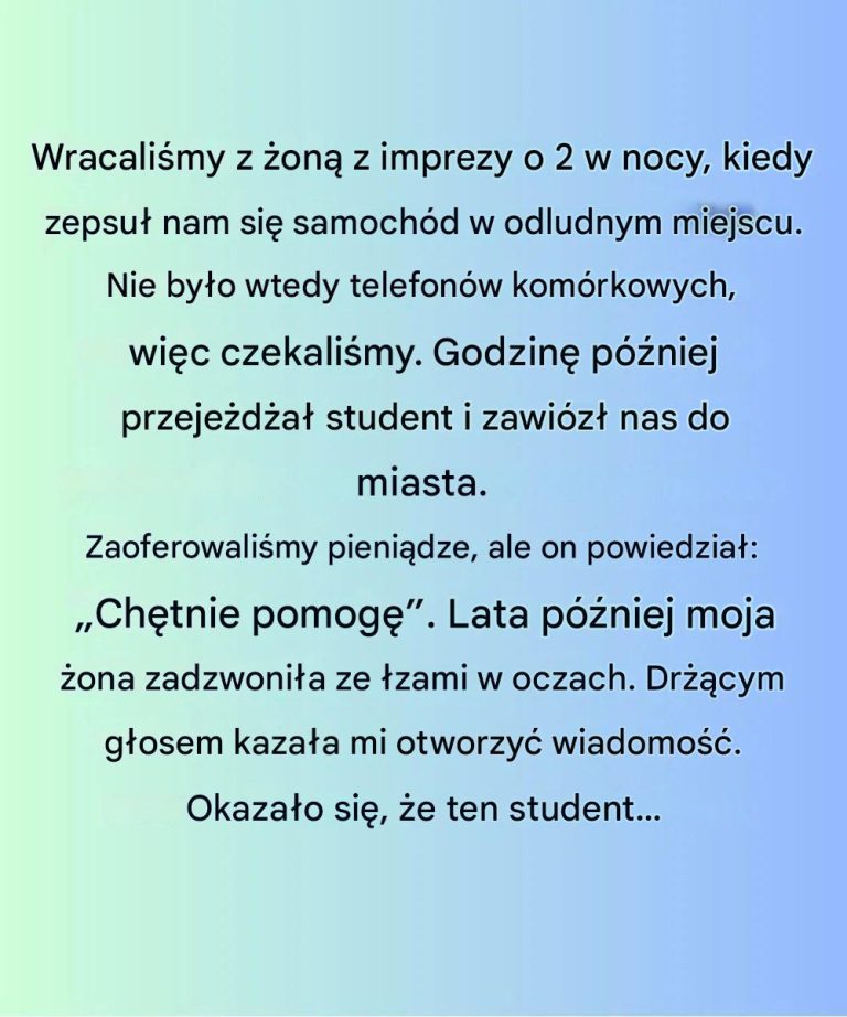 Jeden akt dobroci od nieznajomegoV