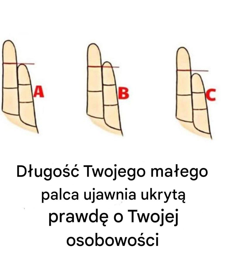 Długość małego palca może nie być charakterystyczna dla osobowości