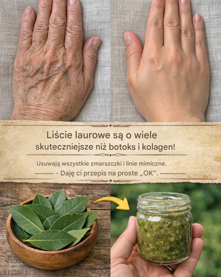 Liście laurowe są o wiele skuteczniejsze niż botoks i kolagen! Niwelują wszystkie zmarszczki i linie mimiczne. Musisz coś powiedzieć, żebym mogła dalej otrzymywać moje przepisy.
