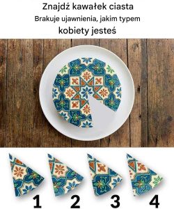 Znajdź brakujący kawałek ciasta, aby odkryć, jakim typem kobiety jesteś