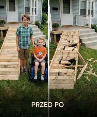 Mój syn zbudował rampę dla chłopaka z sąsiedztwa – potem sąsiad, który uważa się za uprzywilejowanego, ją zniszczył, ale karma przyszła szybciej, niż się spodziewała