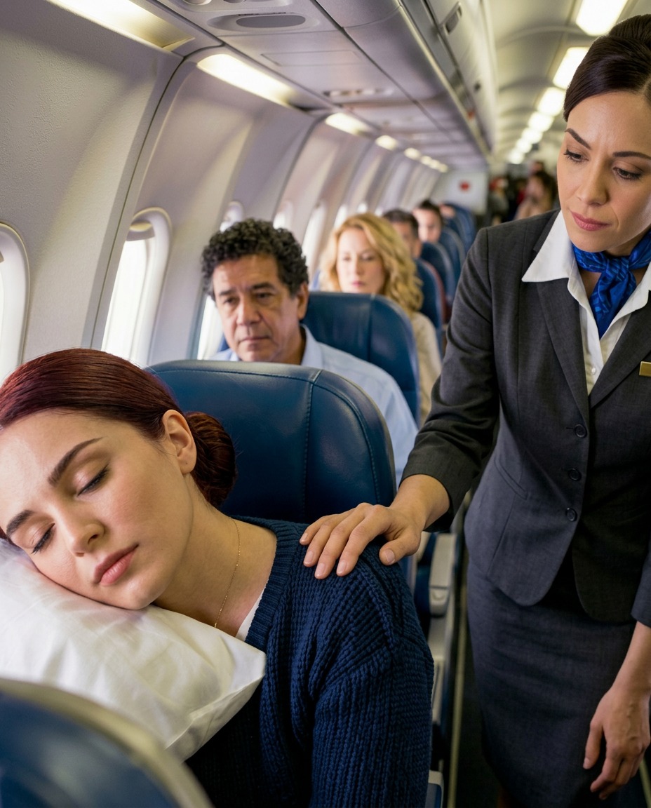 Spała na miejscu 8A — dopóki kapitan nie zapytał, czy na pokładzie są piloci bojowi  Wyglądała jak każdy inny pasażer na miejscu 8A, spokojnie odpoczywający podczas długiego, nocnego lotu — dopóki głos kapitana nie przeciął ciszy.  „Jeśli na pokładzie jest pilot bojowy, proszę natychmiast się zidentyfikować”.  Prawie 300 pasażerów zamarło.  Nikt nie zdawał sobie sprawy, że kobieta w zielonym swetrze to ktoś więcej niż zwykła podróżniczka.  Samolot leciał z Nowego Jorku do Londynu na wysokości 35 000 stóp nad Atlantykiem. W ciemnej kabinie wszystko wydawało się rutynowe — buczące silniki, pasażerowie spali, oglądali filmy lub spędzali czas. Powinien to być kolejny, niczym niezakłócony lot.  Wtedy rozległ się komunikat.  „Szanowni Państwo, mówi kapitan”.  Tym razem jednak ton był inny — napięty, poważny.  „Mamy problem techniczny, który wymaga pilnej pomocy. Jeśli ktoś z Państwa ma doświadczenie w pilotażu bojowym, prosimy o natychmiastowy kontakt z załogą”.  W kabinie zapadła głucha cisza. Rozmowy ucichły. Ludzie rozglądali się dookoła, zdezorientowani i zaniepokojeni. Taka prośba w samolocie komercyjnym była czymś niespotykanym.  Nikt nie mógł sobie wyobrazić, w jakiej sytuacji awaryjnej potrzebny jest pilot bojowy.  Na miejscu 8A kobieta w zielonym swetrze poruszyła się lekko, wciąż na wpół śpiąc – nieświadoma, że ​​jej ukryta przeszłość zaraz wyjdzie na jaw.  Nazywała się Mara Dalton, choć nikt na pokładzie o tym nie wiedział.  Dla mężczyzny siedzącego obok niej była po prostu zmęczoną pasażerką. Dla stewardes była cicha i uprzejma, odmawiała jedzenia, prosząc jedynie o wodę i koc. Dla wszystkich innych wtapiała się w tło – dokładnie tak, jak chciała.  Wybrała anonimowość. Miejsce przy oknie. Nocny lot. Szansę, by po prostu być „Marą”, a nie kapitanem Daltonem.  Nie odznaczonym pilotem myśliwskim. Nie oficer, który latał na niebezpiecznych misjach. Nie kobieta związana z tajnymi operacjami.  Po prostu ktoś, kto próbował odpocząć… i zapomnieć.  Ale kiedy atmosfera w kabinie się zmieniła, wyrwała ją ze snu. Napięcie, cisza – były znajome. Zbyt znajome.  Widziała już wcześniej taki rodzaj natarczywości.  Stewardesa przechodziła przez przejście, lustrując pasażerów, a jej wyraz twarzy z każdą sekundą stawał się coraz bardziej niespokojny.  Mara ponownie zamknęła oczy.  To już nie była jej odpowiedzialność.  Odeszła od tego życia. Miała dość bycia osobą, na której wszyscy polegali w kryzysie.  Mogła milczeć.  Pozwolić komuś innemu podejść.  Wtedy usłyszała głos obok siebie.  „Proszę pani…”  Otworzyła oczy.  Stewardesa patrzyła jej prosto w oczy.  Coś w twarzy kobiety uruchomiło stare instynkty – lata treningów natychmiast powróciły. To nie była rutyna. To była poważna sprawa.  „Proszę pani” – powiedziała ostrożnie stewardesa – „kapitan prosi o pomoc każdego pilota bojowego. Czy wie pani, czy ktoś tutaj może pomóc?”  Mara rozejrzała się po kabinie.  Matka trzymająca dziecko.  Starsza para trzymająca się za ręce.  Pasażerowie wpatrzeni przed siebie, niepewni, przestraszeni.  W tym momencie zrozumiała coś, czego nie mogła zignorować.  Może i zostawiła wojsko za sobą – ale nie przestała być sobą.  Wzięła głęboki oddech.  „Jestem pilotem” – powiedziała cicho.  Stewardesa nachyliła się. „Przepraszam?”  Mara wyprostowała się, jej głos był spokojny, ale stanowczy.  „Jestem pilotem bojowym. Sił Powietrznych Stanów Zjednoczonych. Latałam F-16”.  W kabinie rozległ się szept. Wszyscy się odwrócili. Mężczyzna obok niej patrzył zszokowany. Starszy pasażer wyciągnął rękę i ścisnął jej ramię.  „Dzięki Bogu” – mruknął.  Na twarzy stewardesy odmalowała się ulga.  „Proszę” – powiedziała nagląco. „Chodź ze mną. Natychmiast”.  👇👇👇 (Cała historia w pierwszym komentarzu…) Zobacz