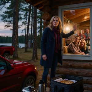 Wjechałam do lasów Minnesoty z gorącym obiadem urodzinowym mojego męża na tylnym siedzeniu i zanim jeszcze dotknęłam drzwi kabiny, czerwony samochód sportowy, muzyka klubowa i kobiety śmiejące się przez sosny powiedziały mi, że moje małżeństwo kłamało mnie przez długi czas.