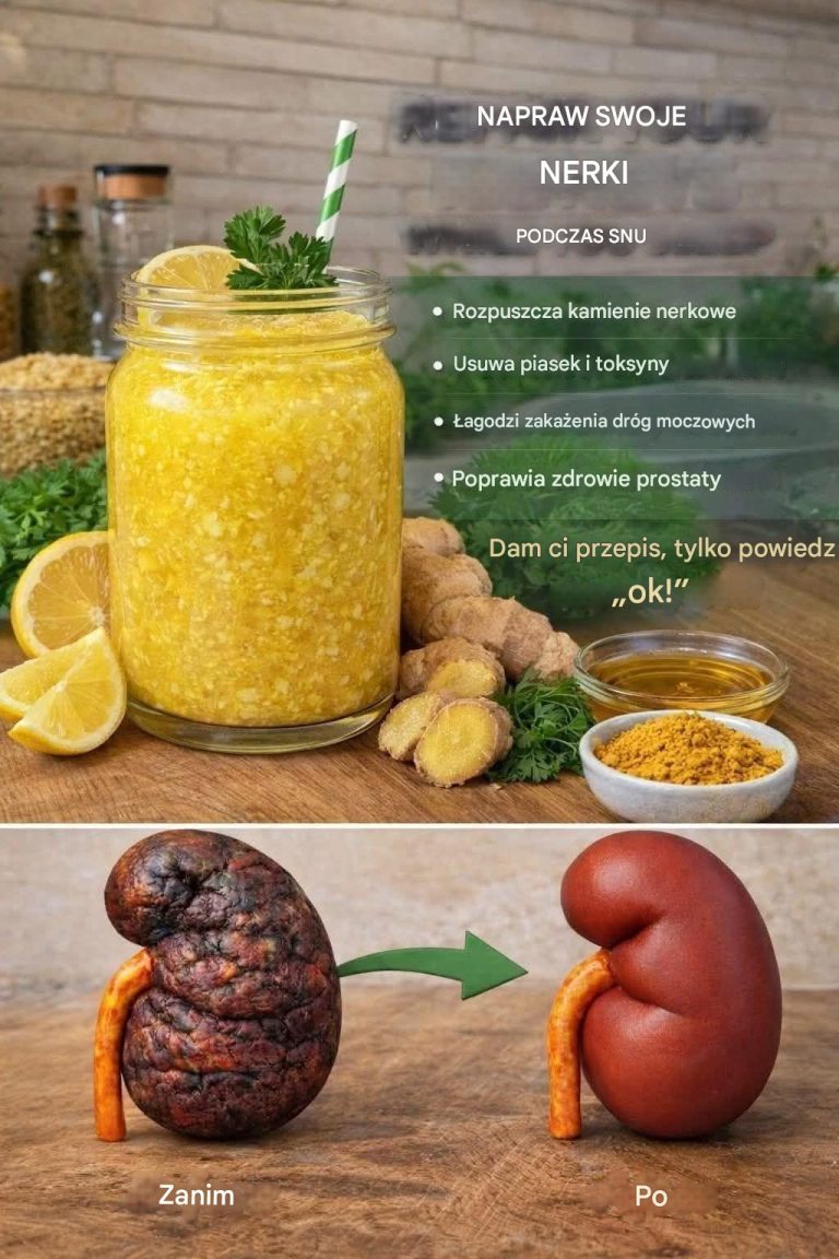 Naturalny napój na noc dla zdrowia nerek: przepis na cytrynę i imbir
