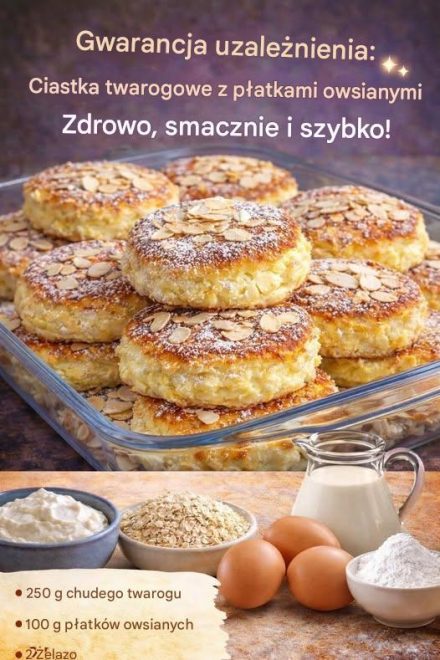 Placki owsiane z twarogiem o potencjale uzależniającym