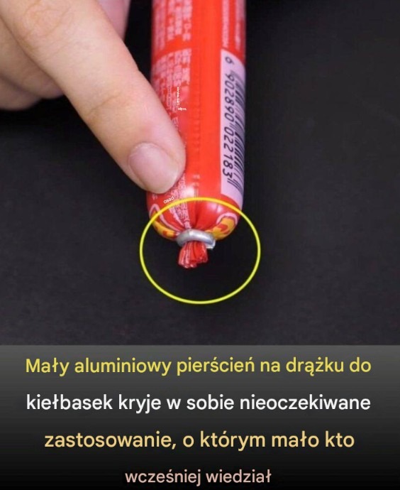 Mały aluminiowy pierścień na patyczku do kiełbasy kryje w sobie zaskakujące zastosowanie, o którym do tej pory wiedziało niewiele osób