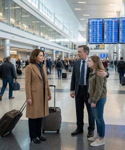 Na lotnisku o mało nie upuściłam walizki, gdy zobaczyłam ramię męża obejmujące talię młodszej kobiety. Ale zamiast krzyczeć, uśmiechnęłam się i powiedziałam: „Co za niespodzianka… starszy bracie, nie przedstawisz mnie?”. Jej twarz zbladła jak ściana. Mój mąż zamarł, jakby ziemia pod nim zniknęła. W tej jednej sekundzie wiedziałam, że ich sekret jest o wiele gorszy niż zdrada – i byłam gotowa go rozerwać na strzępy. O mało nie upuściłam walizki …