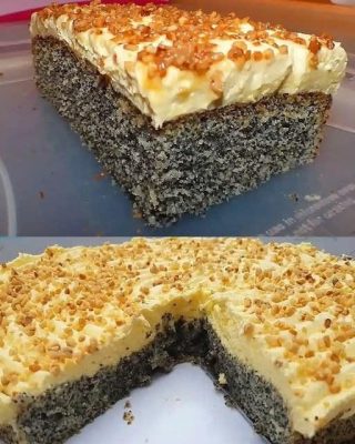 Zapomnij o tradycyjnych ciastach z kruczym spodem! Przedstawiamy rewolucyjne, wykwintne ciasto makowe bez spodu, które zachwyca lekkością i intensywnym smakiem maku, a jednocześnie jest niezwykle proste w przygotowaniu. To idealna propozycja dla tych, którzy szukają czegoś nowego, a jednocześnie cenią klasyczne, babcine smaki. Konsystencja tego ciasta jest niezwykle wilgotna i rozpływająca się w ustach, a brak spodu sprawia, że jest ono lżejsze i idealne na każdą okazję – od popołudniowej kawy po świąteczny stół. Przygotuj się na prawdziwą makową sensację! Na masę makową: 250 g mielonego maku (najlepiej świeżo mielonego, niemielony namoczyć i zemleć trzykrotnie) 200 ml mleka (może być roślinne dla wersji bezlaktozowej) 150 g cukru (lub do smaku, w zależności od preferencji) 50 g roztopionego masła 4 duże jajka (oddzielnie białka i żółtka) 100 g rodzynek (lub suszonych żurawin) 50 g kandyzowanej skórki pomarańczowej 1 łyżeczka ekstraktu waniliowego Szczypta soli 1 łyżeczka proszku do pieczenia 1 łyżeczka startej skórki z cytryny (opcjonalnie, dla orzeźwienia) Kilka kropli aromatu migdałowego (opcjonalnie) Na polewę (opcjonalnie): 100 g białej czekolady 50 ml śmietanki kremówki 30% Suszone płatki róż lub kandyzowana skórka pomarańczowa do dekoracji Wskazówki: Przygotowanie maku: Jeśli używasz niemielonego maku, zalej go gorącym mlekiem i odstaw na około 30 minut, a następnie odcedź i zmiel dwu- lub trzykrotnie maszynką do mięsa (najlepiej przez drobne sitko). Jeśli używasz maku mielonego, po prostu zalej go gorącym mlekiem i odstaw na 15 minut do napęcznienia. Odstaw do ostygnięcia. Mieszanie składników suchych i mokrych: Do ostudzonego maku dodaj cukier, roztopione masło, żółtka, rodzynki, kandyzowaną skórkę pomarańczową, ekstrakt waniliowy, skórkę cytrynową i aromat migdałowy. Dokładnie wymieszaj, aby wszystkie składniki się połączyły… Białka: W osobnej, czystej misce ubij białka ze szczyptą soli na sztywną pianę. Dodaj proszek do pieczenia do masy makowej, a następnie delikatnie wmieszaj ubitą pianę z białek do masy makowej, używając szpatułki. Mieszaj powoli, ruchami od dołu do góry, aby zachować puszystość. Pieczenie: Przełóż masę do tortownicy o średnicy 22-24 cm, wyłożonej papierem do pieczenia (tylko na dnie, boki zostaw bez papieru, aby ciasto mogło się równo piec). Piecz w piekarniku nagrzanym do 170°C (termoobieg) lub 180°C (góra-dół) przez około 45-55 minut, lub do momentu, aż patyczek wbity w środek ciasta będzie suchy. Ciasto może delikatnie popękać na wierzchu, co jest naturalne. Chłodzenie: Po upieczeniu wyjmij ciasto z piekarnika i zostaw je w formie na 10-15 minut, a następnie delikatnie wyjmij i ostudź całkowicie na kratce. Wskazówki dotyczące serwowania i przechowywania: Serwowanie: Ciasto smakuje najlepiej w temperaturze pokojowej. Można je posypać cukrem pudrem lub udekorować polewą czekoladową. Świetnie komponuje się z kulką lodów waniliowych lub bitą śmietaną, zwłaszcza w upalne dni. Polewa czekoladowa: Aby przygotować polewę, podgrzej śmietankę kremówkę, nie doprowadzając do wrzenia. Zdejmij z ognia i dodaj połamaną białą czekoladę. Mieszaj, aż czekolada się rozpuści i powstanie gładka polewa. Ostudź ją lekko przed polaniem ciasta. Udekoruj suszonymi płatkami róż lub kandyzowaną skórką pomarańczową. Przechowywanie: Ciasto przechowywać w szczelnym pojemniku w temperaturze pokojowej do 3 dni lub w lodówce do 5 dni. Przed podaniem w temperaturze pokojowej, aby odzyskało pełnię smaku i wilgotności. Ciasto doskonale nadaje się do zamrożenia – można je przechowywać w zamrażarce do 3 miesięcy, szczelnie owinięte folią spożywczą. Przed podaniem rozmrozić w lodówce, a następnie doprowadzić do temperatury pokojowej. Różnice: Bez spodu: Najbardziej znacząca różnica to całkowity brak tradycyjnego spodu, co sprawia, że ciasto jest lżejsze, bardziej wilgotne i pozwala makowi grać główną rolę. Intensywny smak maku: Dzięki skoncentrowanej ilości maku i brakowi innych warstw, smak maku jest niezwykle intensywny i dominujący. Wilgotna konsystencja: Dodatek masła i odpowiednie proporcje jajek sprawiają, że ciasto jest niezwykle wilgotne i delikatne, niemal rozpływające się w ustach, w przeciwieństwie do bardziej zbitych ciast makowych ze spodem. Szybkość i prostota: Brak konieczności przygotowywania kruchego spodu znacznie skraca czas i upraszcza proces przygotowania, co czyni ten przepis idealnym nawet dla początkujących. Często zadawane pytania: 1. Czy mogę użyć gotowej masy makowej z puszki? Tak, ale pamiętaj, aby dostosować ilość cukru w przepisie, ponieważ gotowe masy często są już słodzone. Sprawdź etykietę i ewentualnie zmniejsz ilość dodawanego cukru o 50-100 g. Upewnij się również, że masa z puszki nie zawiera zbyt dużo żelatyny, która mogłaby wpłynąć na konsystencję ciasta. 2. Czy mogę pominąć rodzynki i skórkę pomarańczową? Oczywiście! To kwestia preferencji. Możesz je pominąć lub zastąpić innymi dodatkami, takimi jak suszone śliwki, figi, orzechy włoskie, migdały płatki lub wiórki kokosowe… 3. Czy mogę przygotować ciasto w innej for mie? Tak, możesz użyć kwadratowej formy o boku około 20 cm. Czas pieczenia może się nieznacznie różnić, więc zawsze sprawdzaj ciasto patyczkiem. 4. Dlaczego moje ciasto popękało na wierzchu? Pęknięcia na wierzchu ciasta makowego bez spodu są dość typowe i wynikają z różnicy temperatur między wnętrzem a powierzchnią ciasta podczas pieczenia. Nie wpływa to na smak ani konsystencję, a po ostudzeniu pęknięcia są mniej widoczne, zwłaszcza po posypaniu cukrem pudrem lub oblaniu polewą… 5. Czy to ciasto jest bezgluten owe? W podstawowej wersji przepis zawiera proszek do pieczenia, który zazwyczaj jest bezglutenowy, jednak samo ciasto jest naturalnie bez mąki. Jeśli zależy Ci na 100% bezglutenowym wypieku, upewnij się, że wszystkie składniki (w tym mak i dodatki) są certyfikowane jako bezglutenowe. Smacznego! Jakie inne ciasta bez spodu lubisz?