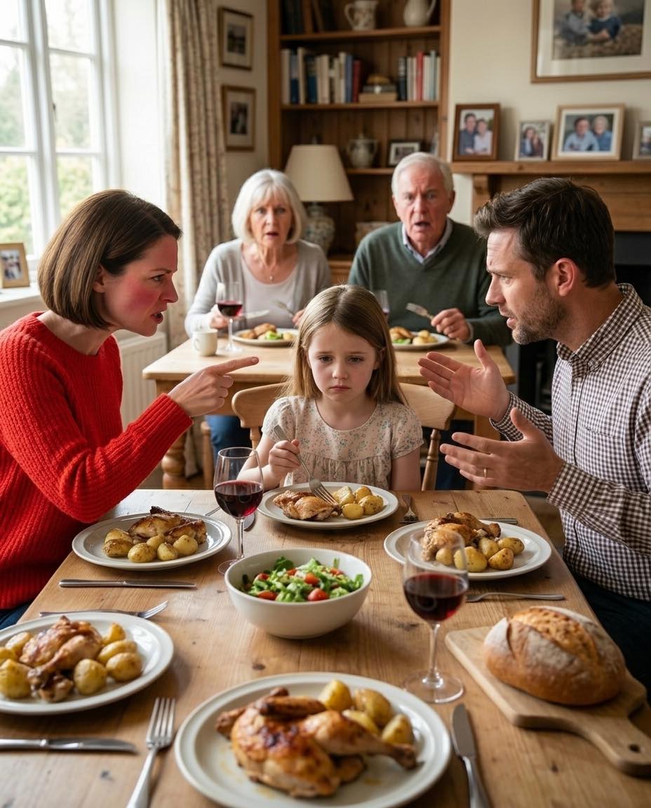 „Moja szwagierka wstała podczas kolacji i oskarżyła mnie o oszukiwanie przy wszystkich. Potem spojrzała na moją córeczkę i powiedziała, że ​​Robert wcale nie jest jej ojcem. Mój mąż zachował spokój, nacisnął jeden przycisk i w ciągu kilku minut zdali sobie sprawę, że popełnili najgorszy błąd w swoim życiu.  W chwili, gdy Claire wstała przy stole, wszyscy przestali żuć.  Wskazała na mnie, ponad pieczonym kurczakiem i na wpół pustymi kieliszkami do wina. „Jesteś oszustem”.