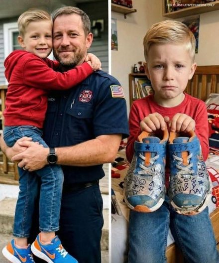 Mio figlio di otto anni veniva preso in giro a scuola perché indossava scarpe da ginnastica tenute insieme con del nastro adesivo, finché una mattina il preside mi ha chiamato con una notizia che non mi sarei mai aspettata. Sono una madre single che cresce Andrew. Nove mesi fa, mio ​​marito è morto in un incendio. Era un vigile del fuoco. Quella notte, è rientrato in una casa in fiamme per salvare una bambina dell'età di Andrew. È riuscito a salvarla, ma lui non è sopravvissuto. … Voir plus