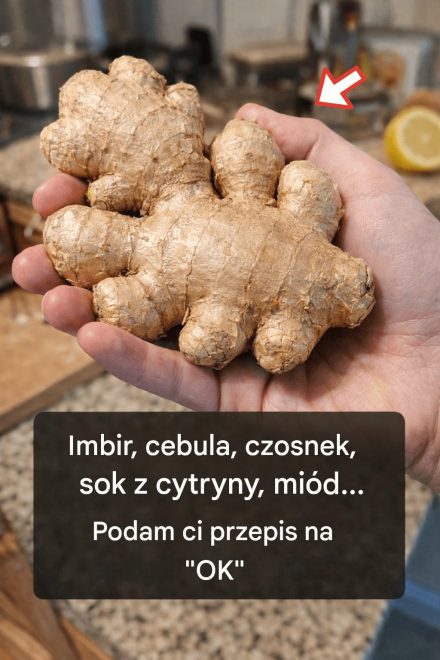 Starty imbir, cebula, czosnek, sok z cytryny i miód. Jedna łyżeczka dziennie, począwszy od 7. dnia. Podam ci przepis w zamian za krótką zgodę