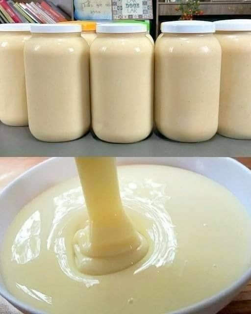 Latte condensato fatto in casa con soli 2 ingredienti: delizioso ed economico. La ricetta è nel primo commento. 👇 💬