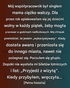 Opiekowałam się dziećmi mojego współpracownika za darmo