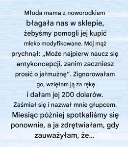 Jeden akt dobroci zmienił moje życie na zawsze
