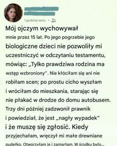 Wyrzucili mnie z czytania testamentu