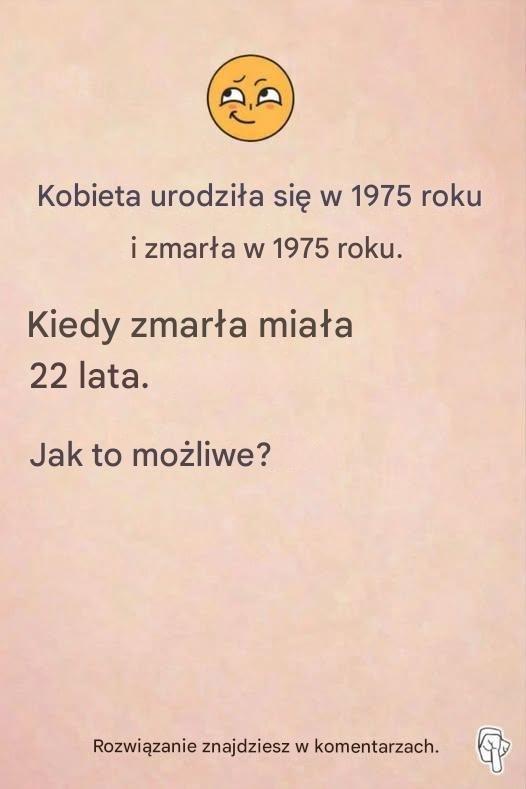 Zagadka: Ta kobieta urodziła się w 1975 roku