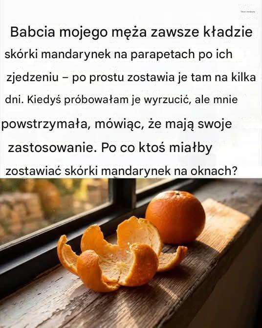 Nie wyrzucaj skórek mandarynek