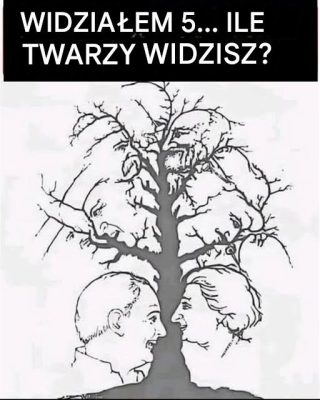 Tylko nieliczni mogą znaleźć wszystkie twarze ukryte w tym drzewie – czy ty jesteś jedną z nich?