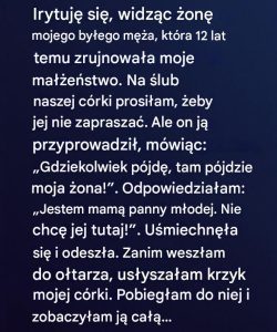 Dzień ślubu, który uleczył stare rany