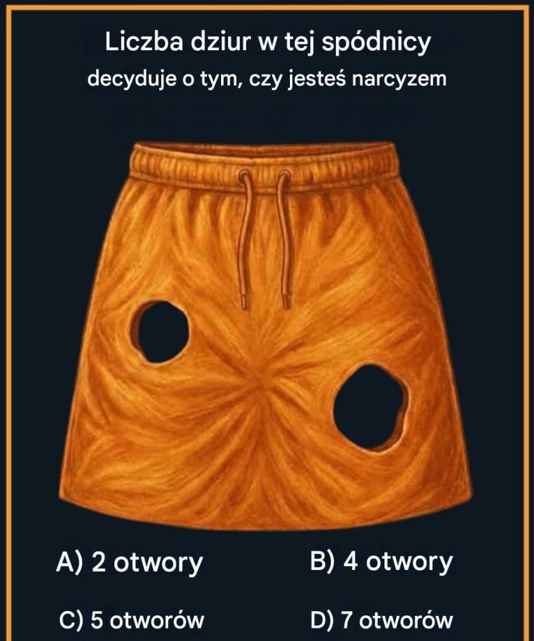 Liczba dziur w tej spódnicy decyduje o tym, czy jesteś narcyzem...Sprawdź pierwszy komentarz👇