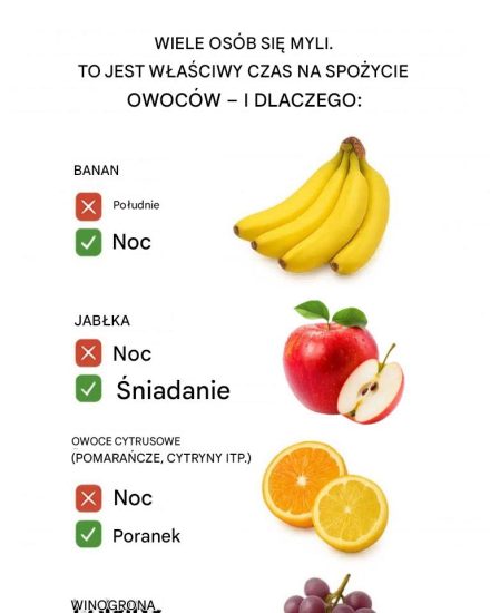To właściwy czas na zjedzenie owoców i dlaczego