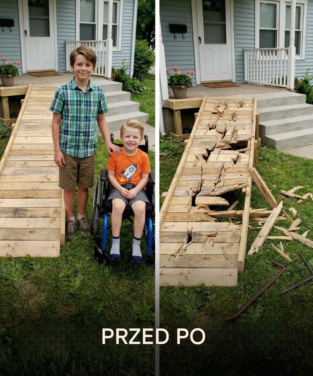 Mój syn zbudował rampę dla chłopaka z sąsiedztwa – potem sąsiad, który uważa się za uprzywilejowanego, ją zniszczył, ale karma przyszła szybciej, niż się spodziewała