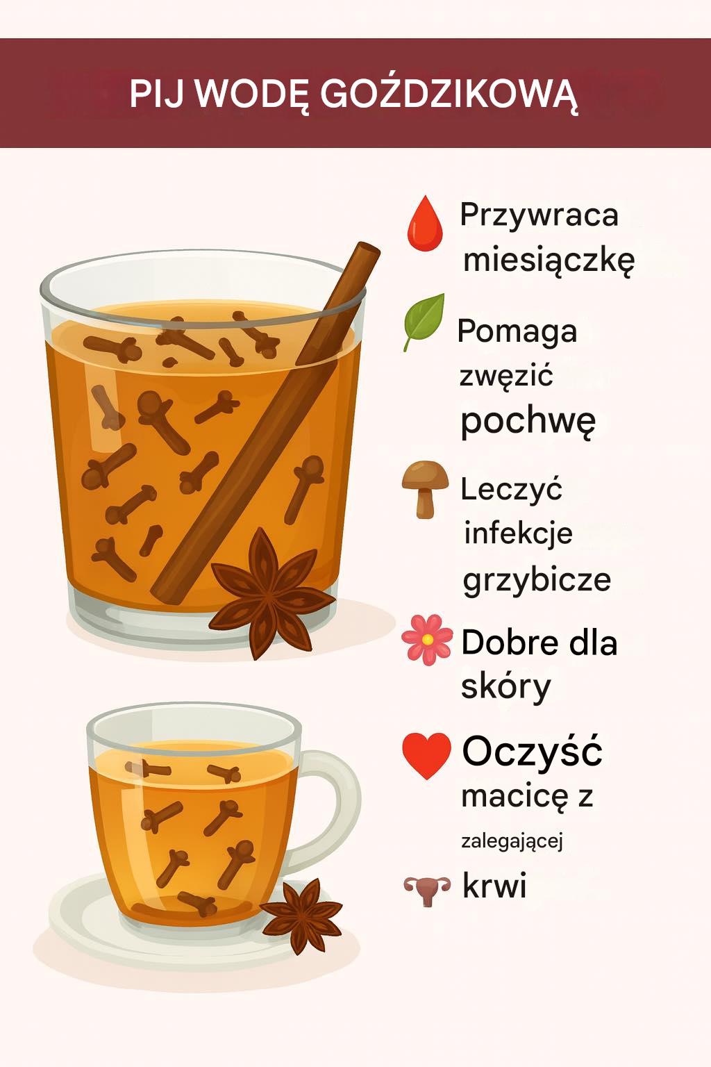 Korzyści z wody goździkowej: w przypadku menstruacji, infekcji grzybiczych, skóry i zdrowia kobiet