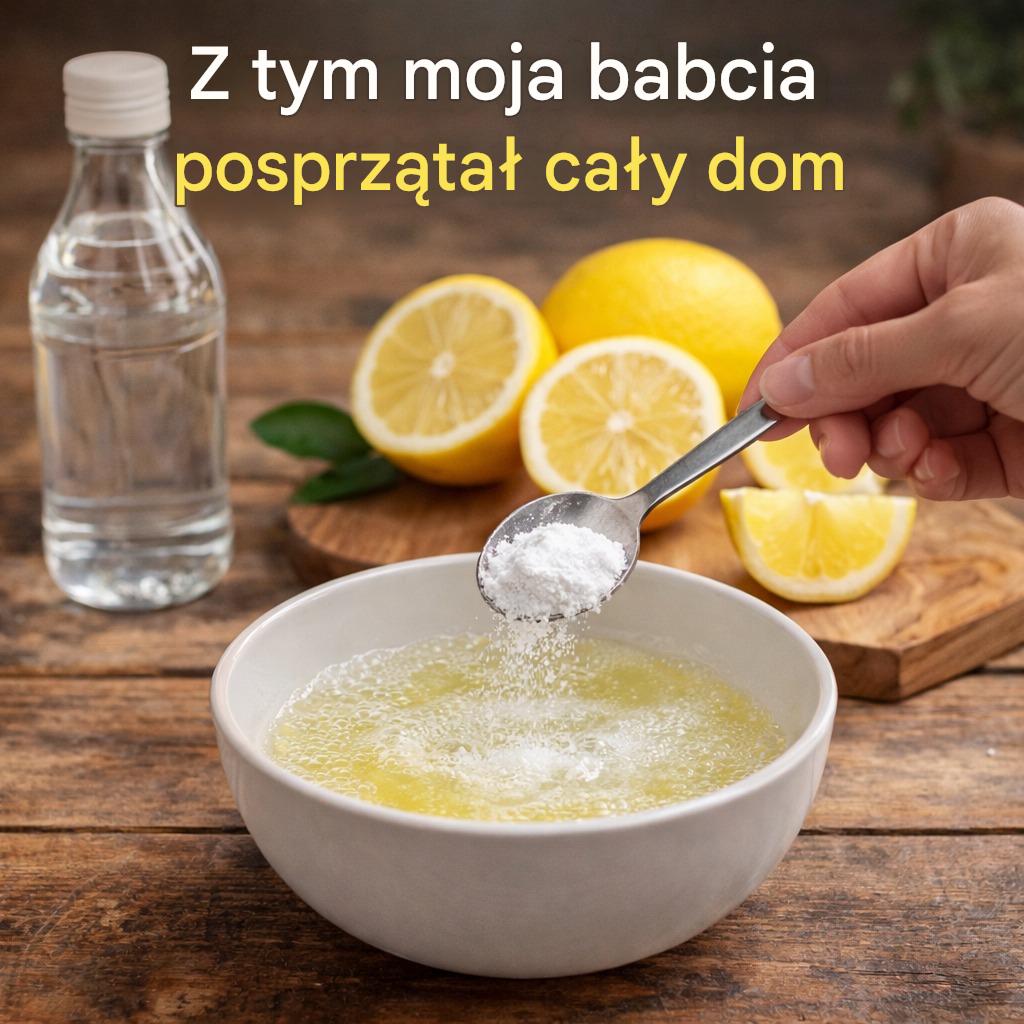 10 babcinych sztuczek na sprzątanie domu za pomocą octu, cytryny i sody oczyszczonej