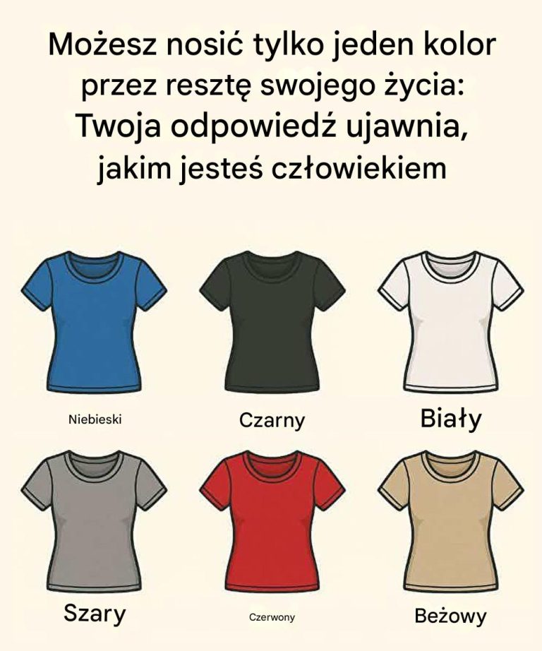 Możesz nosić tylko jeden kolor przez resztę swojego życia: Twoja odpowiedź ujawnia, jakim jesteś człowiekiem