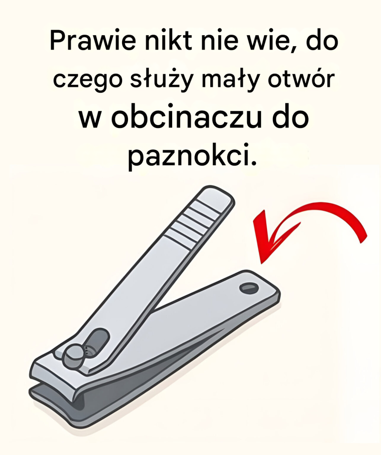 Prawie nikt nie wie, do czego służy mały otwór w obcinaczu do paznokci.Prawie nikt nie wie, do czego służy mały otwór w obcinaczu do paznokci.